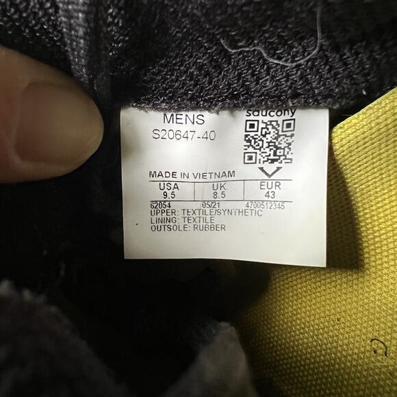 Saucony Endorphin Trail Reverie Hiking Black Running Shoes Sneakers Men's 9.5 - Picture 4 of 16